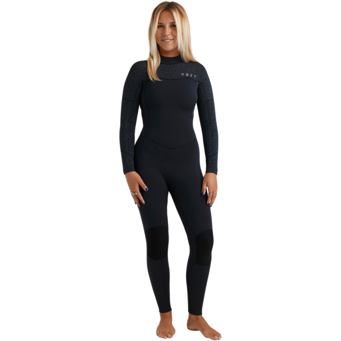 2025 Roxy Womens Swell Natural 5/4mm Back Zip Wetsuit 26BW213513 - Animal Print